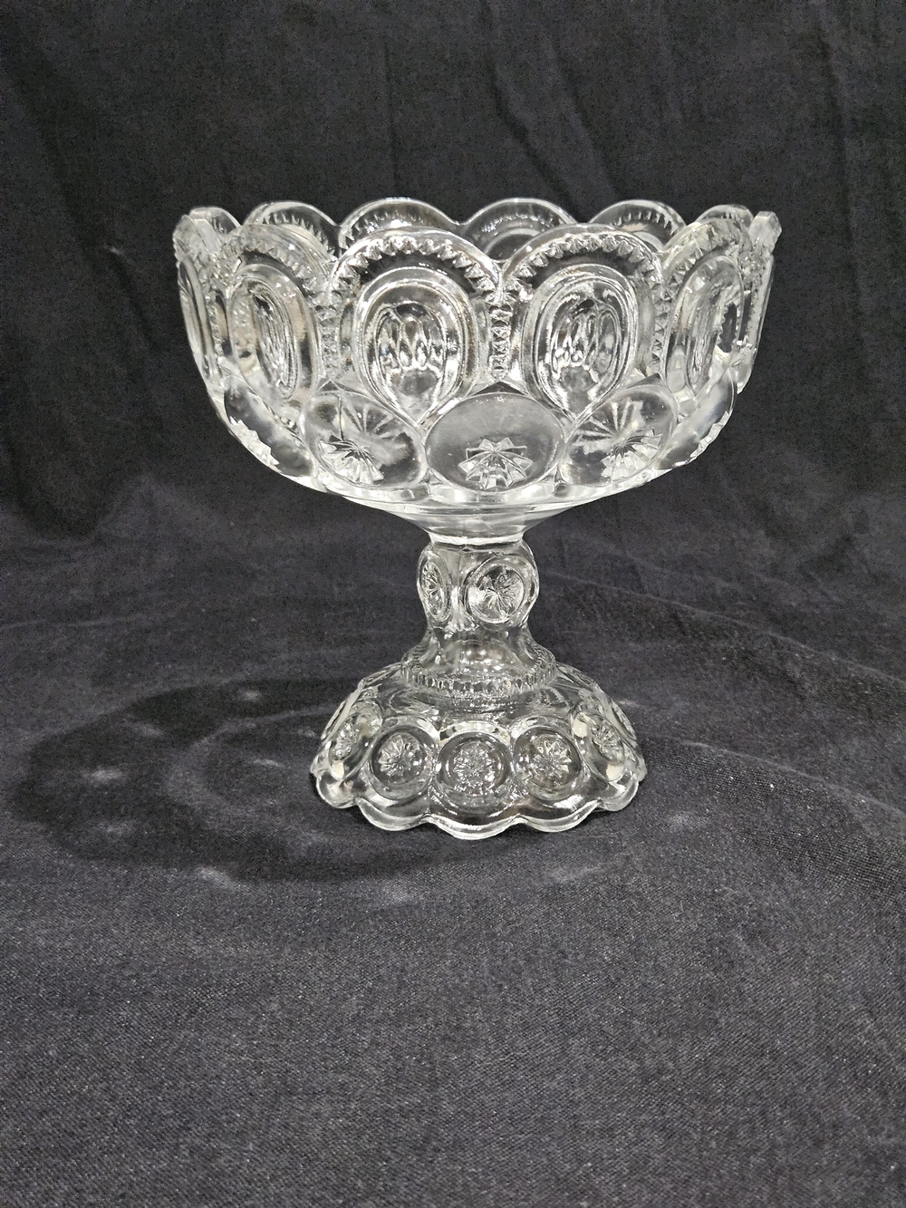 LE Smith Moon and Stars Pedestal Candy Dish Compote Trinket